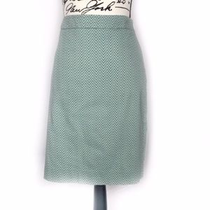 The Limited Teal and Black Pencil Skirt